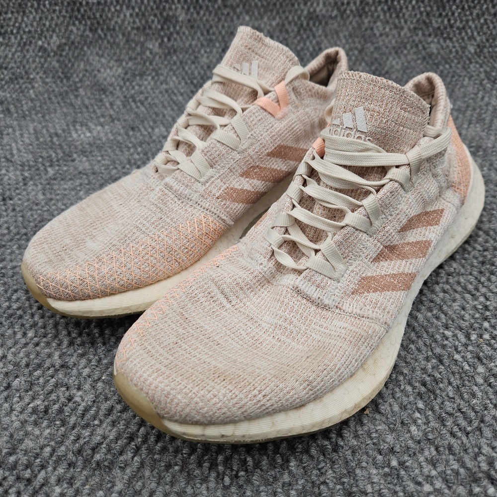 Adidas (Women's 9) Pink Pureboost Go Running Lace Up Shoes Athleisure Sneakers